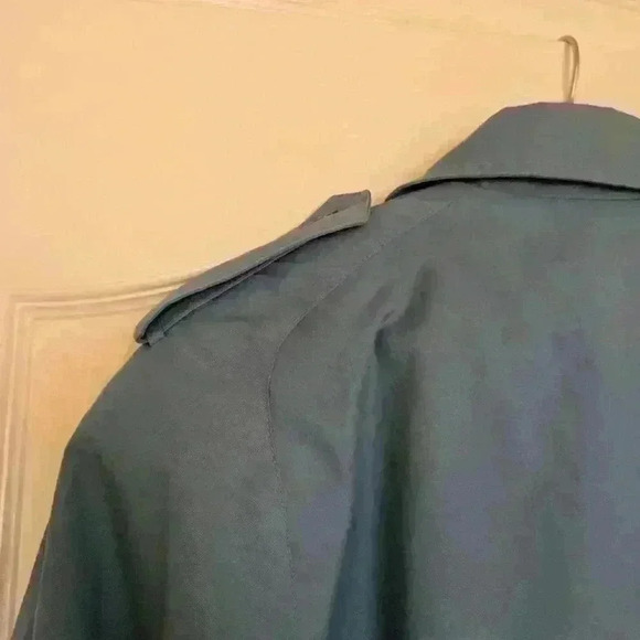 Vintage ladies blue  trenchcoat size medium - Picture 4 of 16